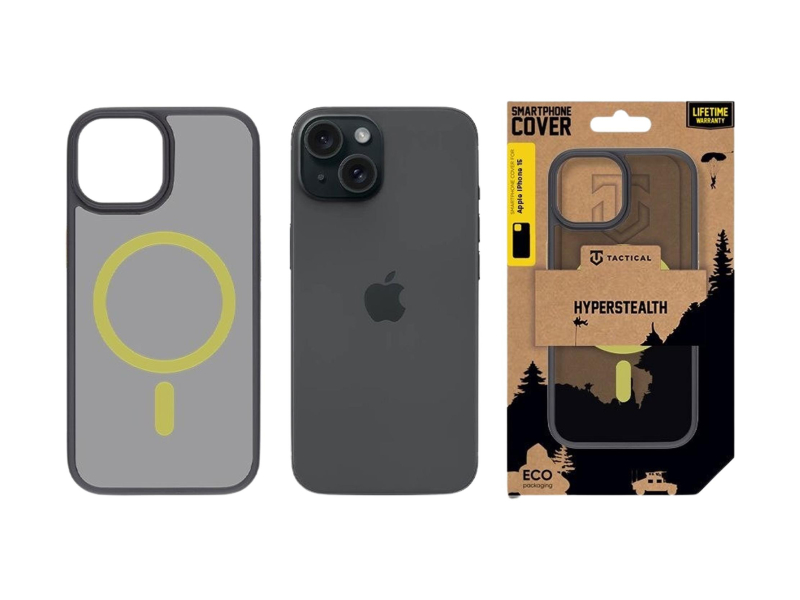 Tactical MagForce Hyperstealth 2.0 Kryt pro Apple iPhone 15 Black/Yel