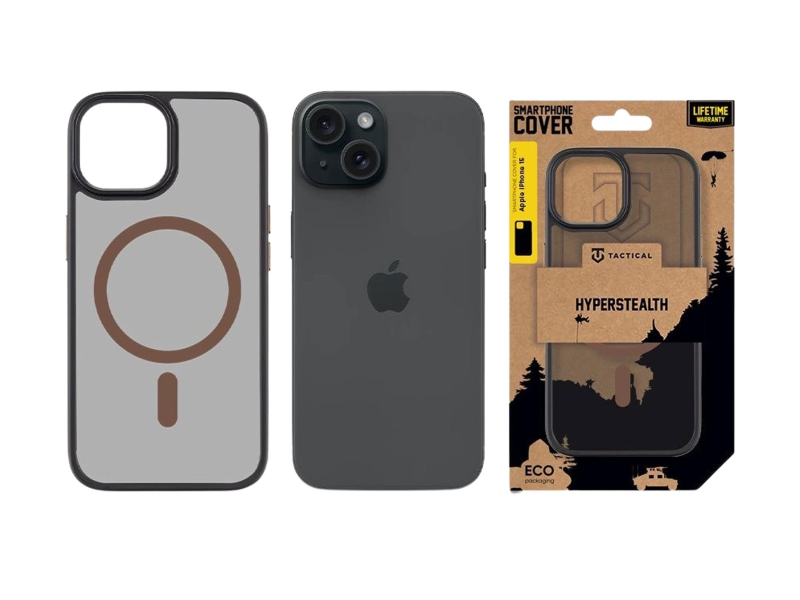 Tactical MagForce Hyperstealth 2.0 Kryt pro Apple iPhone 15 Black/Mou