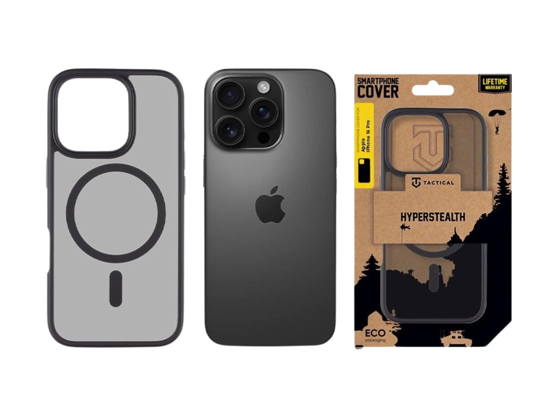 Tactical MagForce Hyperstealth Kryt pro Apple iPhone 16 Pro Asphalt