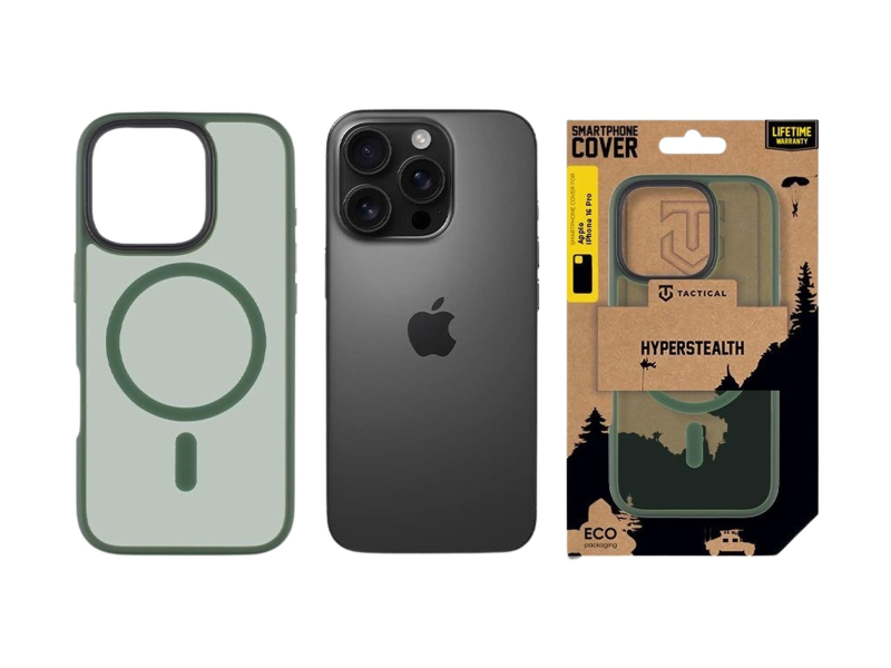 Tactical MagForce Hyperstealth Kryt pro Apple iPhone 16 Pro Forest Gr