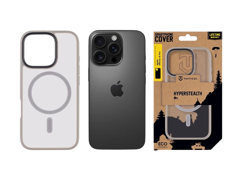 Tactical MagForce Hyperstealth Kryt pro Apple iPhone 16 Pro Light Gre