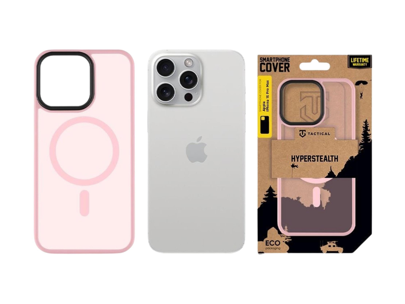 Tactical MagForce Hyperstealth Kryt pro Apple iPhone 15 Pro Max Pink