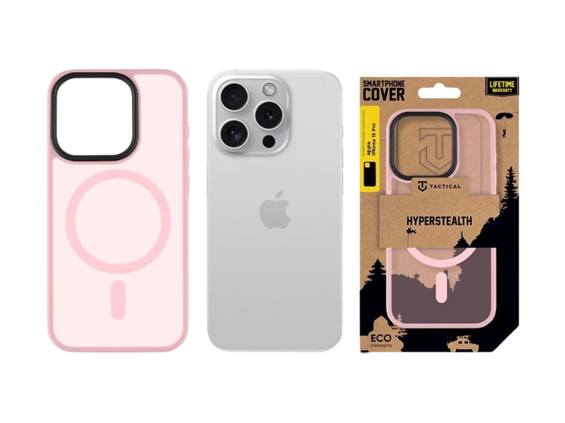 Tactical MagForce Hyperstealth Kryt pro Apple iPhone 15 Pro Pink Pant