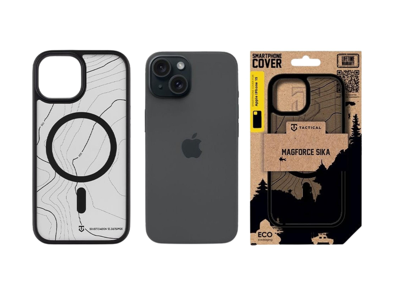 Tactical MagForce Hyperstealth Sika Kryt pro Apple iPhone 15 Asphalt