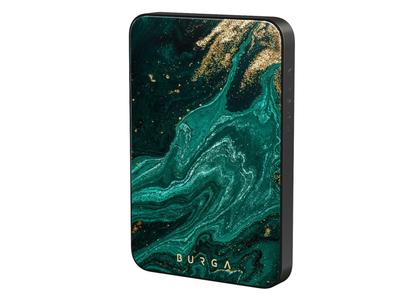 Burga Emerald Pool Gunmetal Magnetic Power Bank 5000