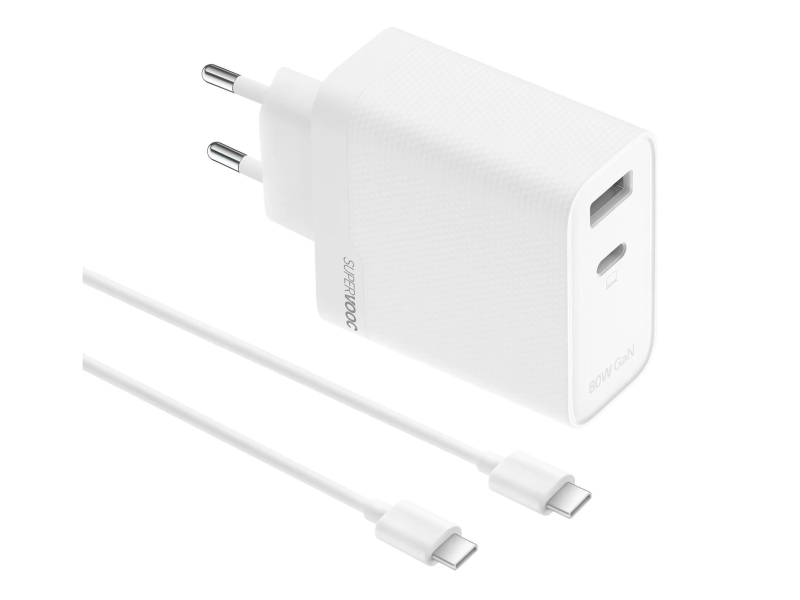 realme SUPERVOOC 80W Dual Ports GaN Adapter with Type-C Cable