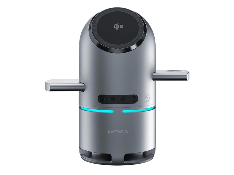 4smarts Stacja ładująca ChargeBot Sound Qi2 szary