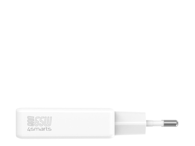 4smarts Ładowarka sieciowa PDPlug Slim Dual 65W GaN 2xUSB-C biały