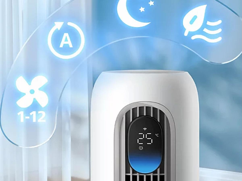 Philips CX7550/00 Wentylator kolumnowy premium, biało-srebrny