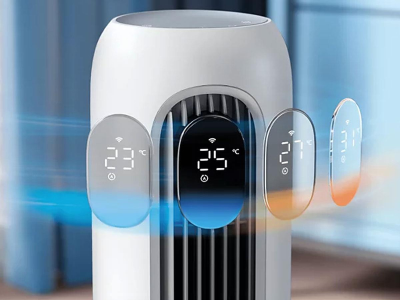 Philips CX7550/00 Wentylator kolumnowy premium, biało-srebrny