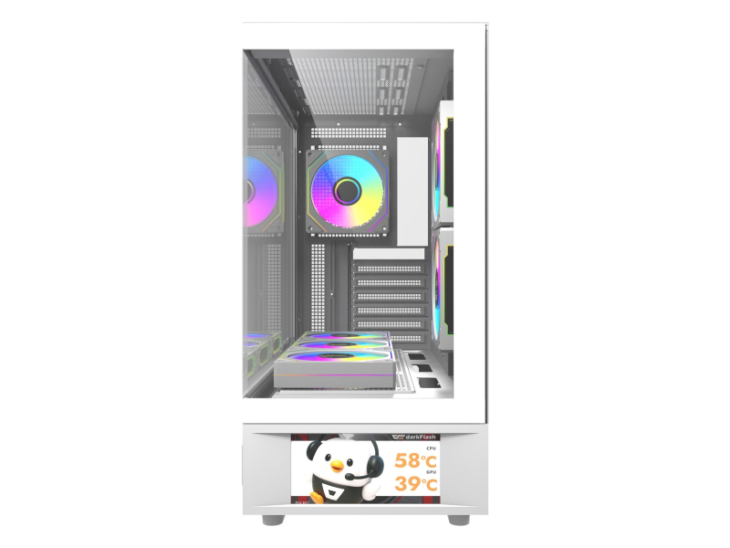 DarkFlash DS950V White With Display + 6 Fans