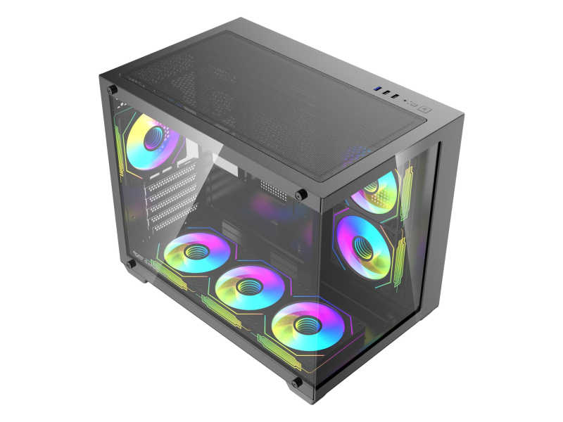 DarkFlash B275 PRO Black + 6 Fans