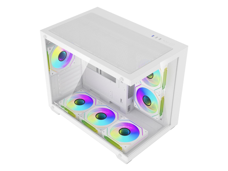 DarkFlash B275 PRO White + 6 Fans