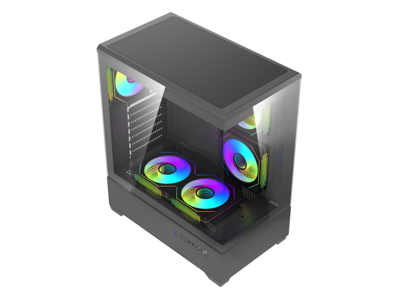 DarkFlash C365 Black + 5 Fans