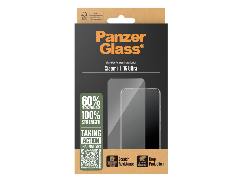 PanzerGlass Ultra-Wide Fit w. Black Frame do Xiaomi 15 Ultra