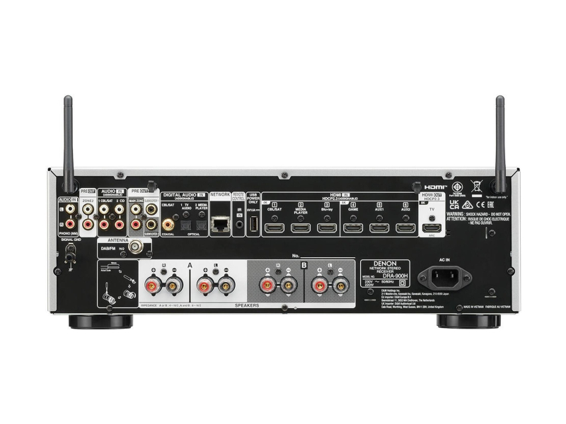 Denon DRA-900H Srebrny 8K HDMI eARC Dolby Vision