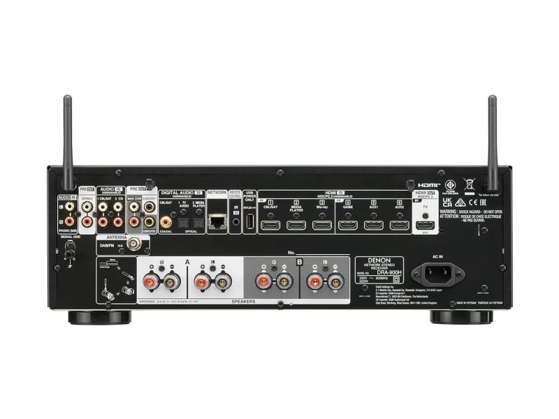 Denon DRA-900H Czarny 8K HDMI eARC Dolby Vision