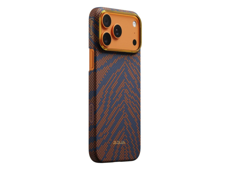 PITAKA Edge Case Breath of Veins do iPhone 17 Pro Burning Orange