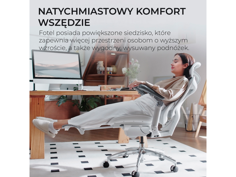 Sihoo DORO C300 Pro Mesh biały