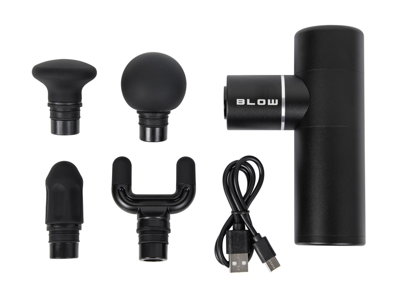 BLOW Pistolet do masażu Wave 6000 zestaw