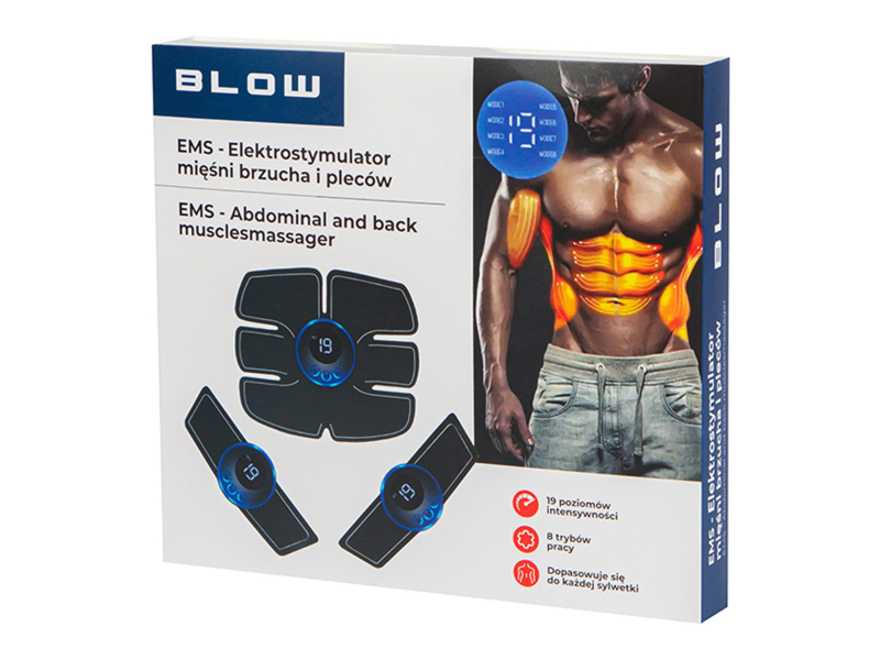 BLOW Masażer elektrostymulator EMS mięśni brzucha nóg rąk i całeg