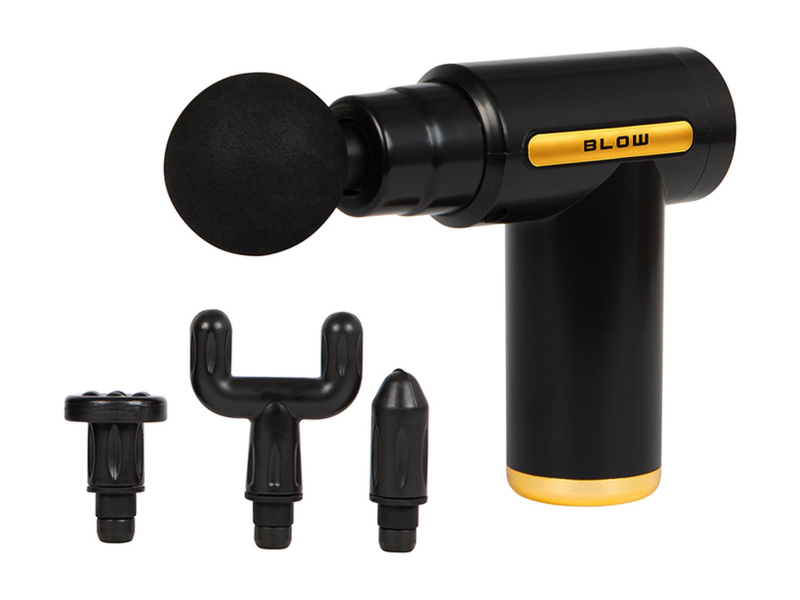 BLOW Pistolet do masażu Wave 3000 + 4 końcówki