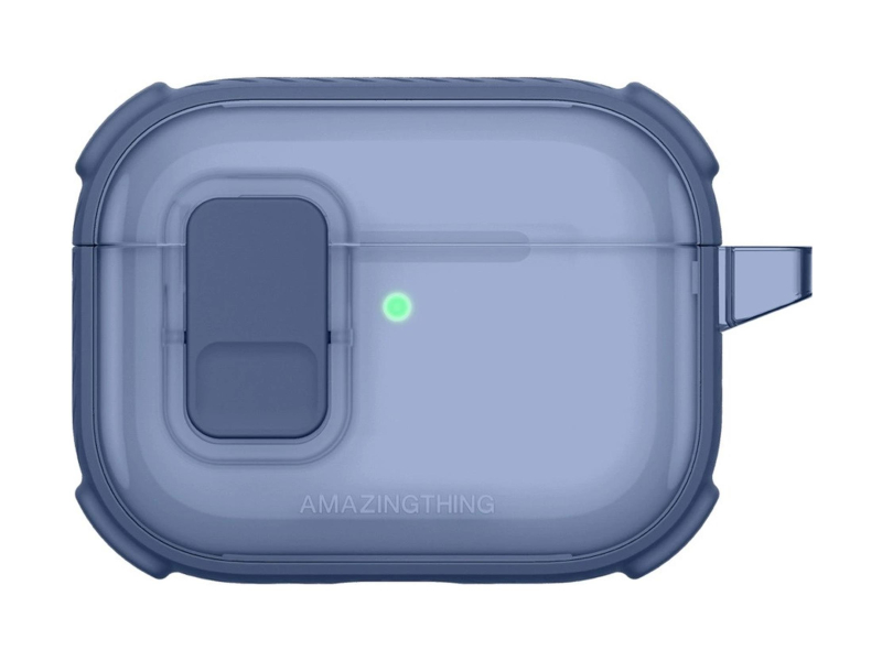AmazingThing Titan Pro Mag Case Clear do AirPods Pro 3 - niebieskie