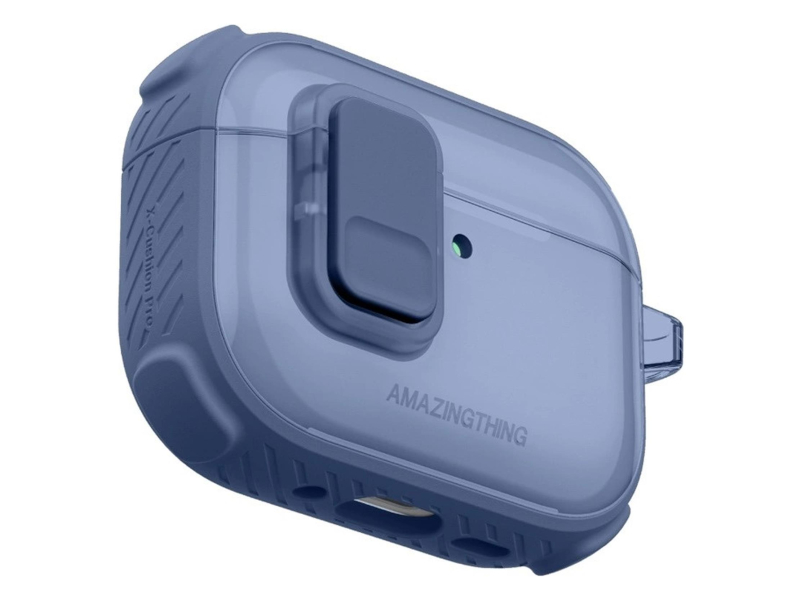 AmazingThing Titan Pro Mag Case Clear do AirPods Pro 3 - niebieskie