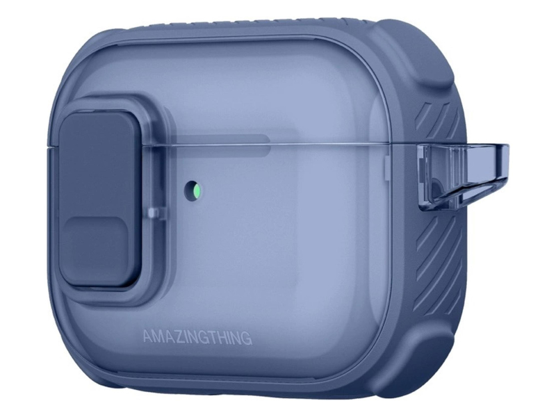 AmazingThing Titan Pro Mag Case Clear do AirPods Pro 3 - niebieskie