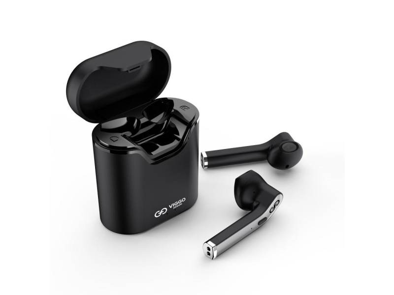 VIGGO DESIGN SŁUCHAWKI DOUSZNE TWS VIGGO Earbuds EBT01B Czarne