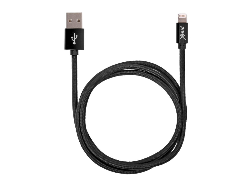 XENIC Kabel USB-Lightning Xenic PREMIUM 1m w oplocie czarny #