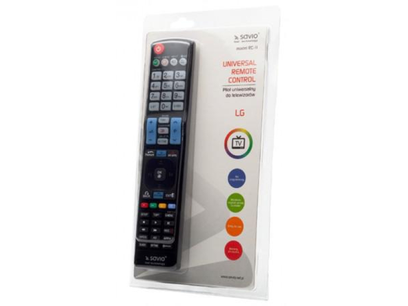 SAVIO SAVIO RC-11 Pilot uniwersalny/zamiennik do TV LG 3D