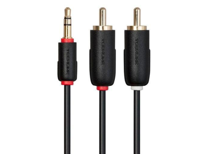 TECHLINK Kabel Audio HAMA Jack 3,5 mm - 2x RCA Techlink 103023 #