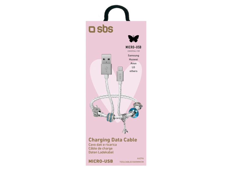 SBS Kabel USB-microUSB SBS CHARMS a'la bransoletka #