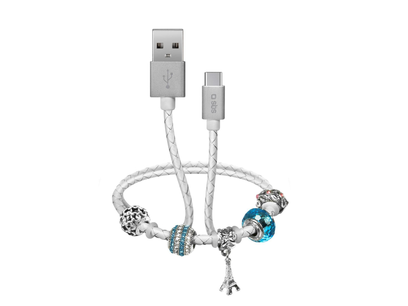 SBS Kabel USB - USB-C SBS CHARMS a'la bransoletka #