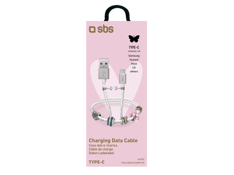 SBS Kabel USB - USB-C SBS CHARMS a'la bransoletka #