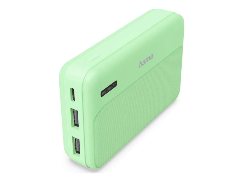 Hama POWER PACK POCKET 10 10000 mAh 2X USB-A ZIELONY