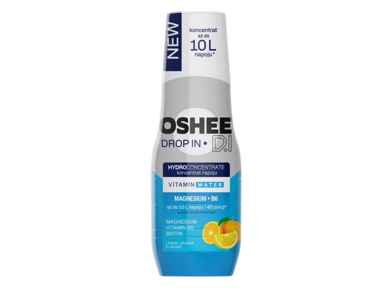 OSHEE Koncentrat napoju DROP IN pomarańcza-cytryna + magnez 500 ml