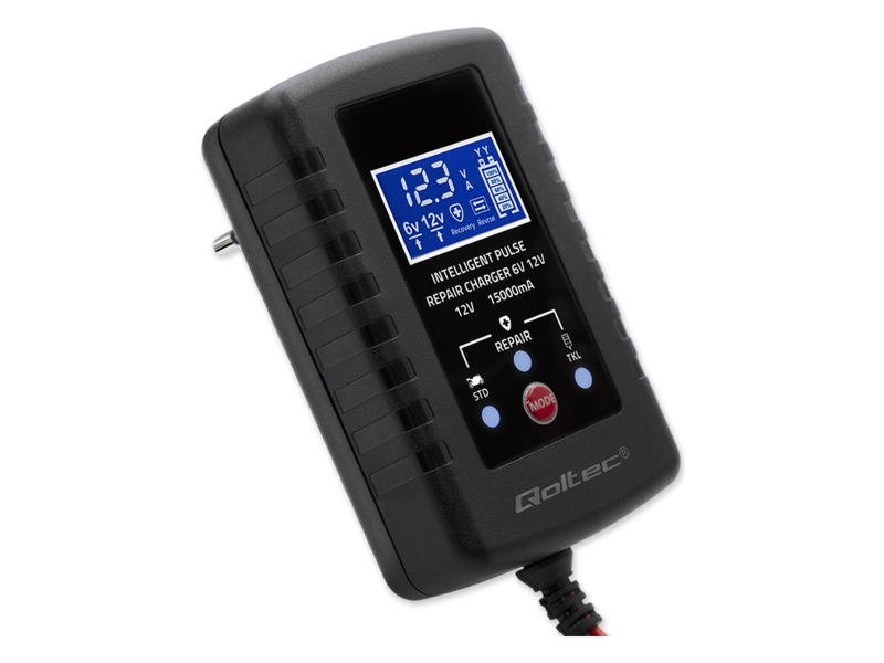 Qoltec Automatyczna ładowarka STD AGM GEL 6V/12V 2A, Prostownik