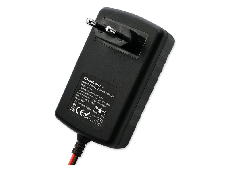Qoltec Automatyczna ładowarka STD AGM GEL 6V/12V 2A, Prostownik