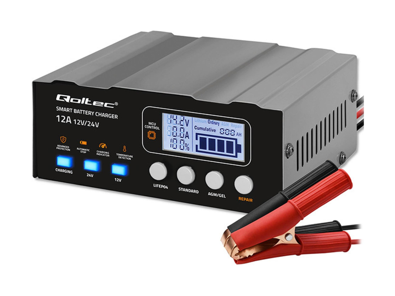 Qoltec Inteligentna ładowarka AGM GEL 12V/24V, Funkcja naprawy