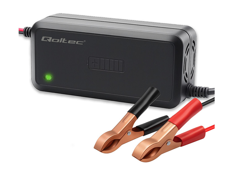 Qoltec Inteligentna ładowarka AGM GEL SLA 12V 5A, 75W