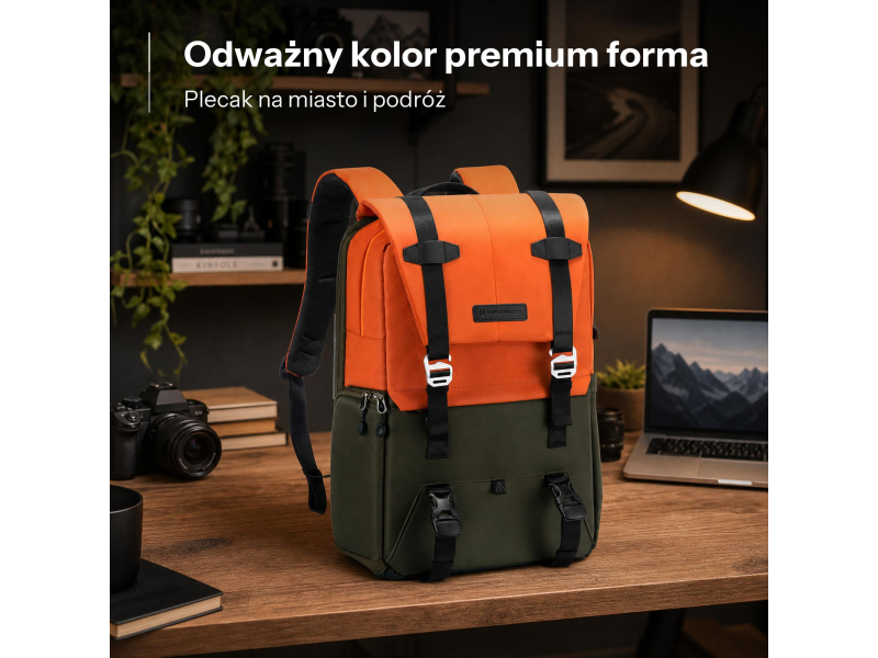 K&F Concept Urban Wander 20 l - pomarańczowy