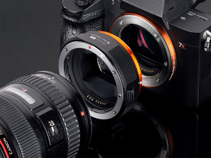 K&F Concept Adapter bagnetowy EF-E IV - Canon EF / Sony E
