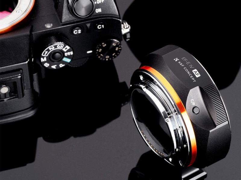 K&F Concept Adapter bagnetowy EF-E IV - Canon EF / Sony E