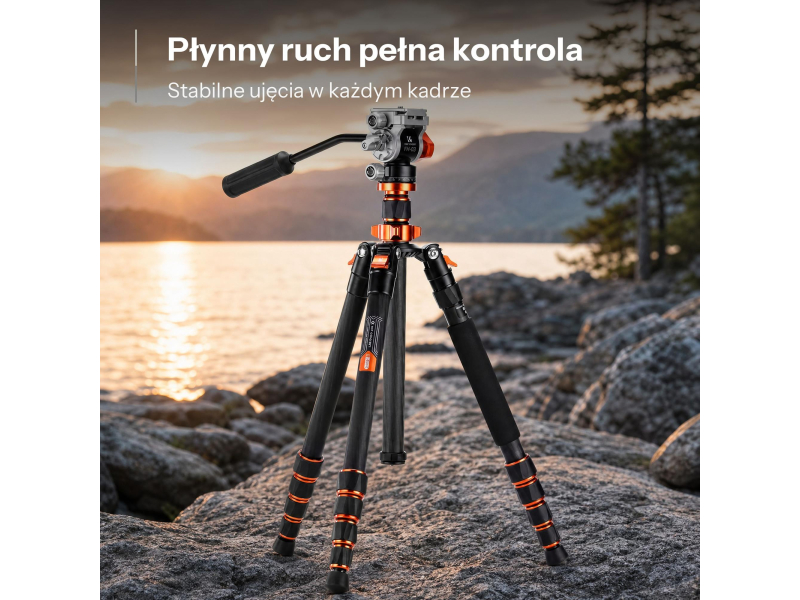 K&F Concept Video O255C4 z głowicą FH-03