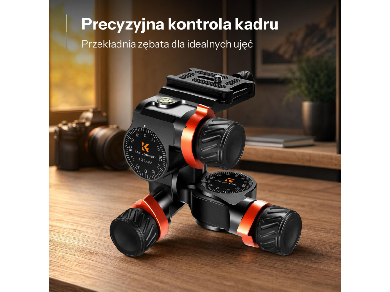 K&F Concept 3D z przekładnią zębatą GD3W