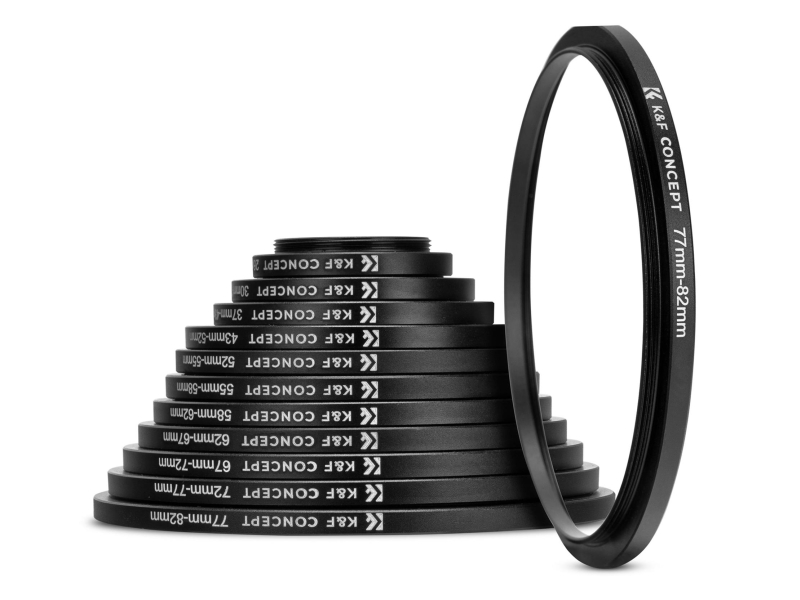 K&F Concept Zestaw pierścieni redukcyjnych do filtrów 11w1