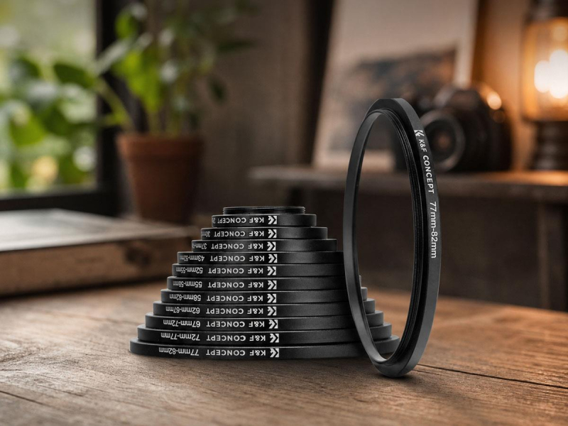 K&F Concept Zestaw pierścieni redukcyjnych do filtrów 11w1