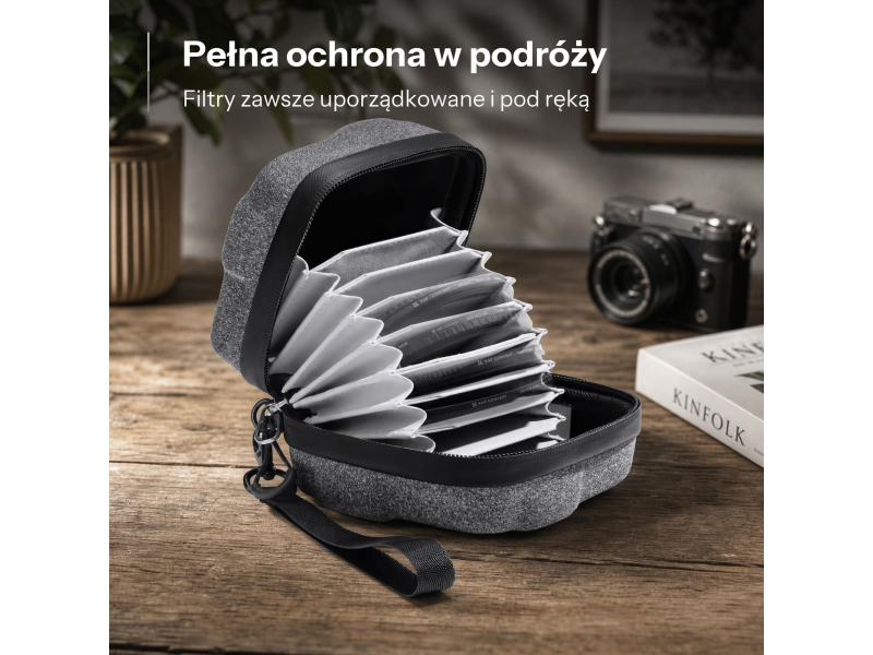 K&F Concept Pokrowiec na filtry Hard Shell Filter Case - 95 mm